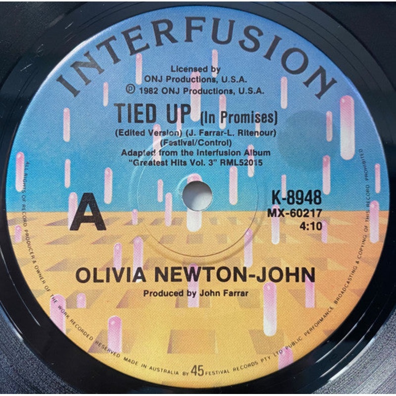 Olivia Newton-John – Tied Up [In Promises] (7, Single) (Very Good (VG))