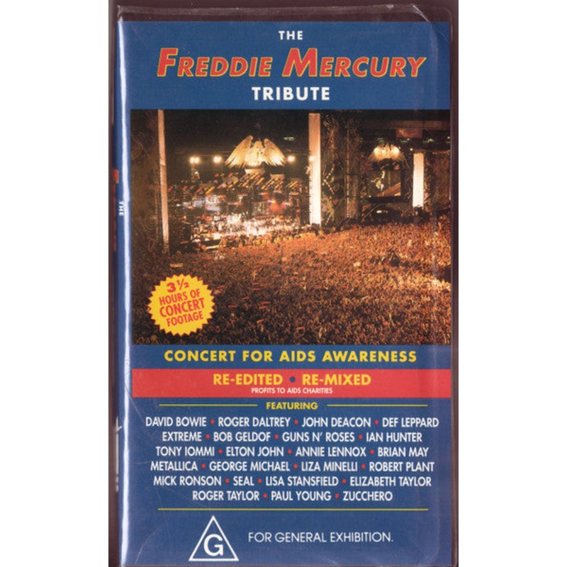 Various – The Freddie Mercury Tribute (VHS) (Very Good Plus (VG+))