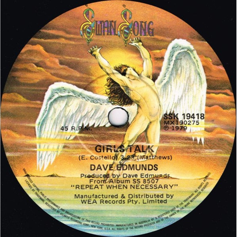 Dave Edmunds – Girls Talk (7, Single) (Very Good Plus (VG+))