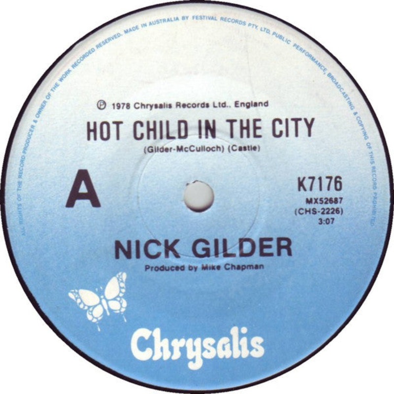 Nick Gilder – Hot Child In The City (7, Single) (Very Good (VG))