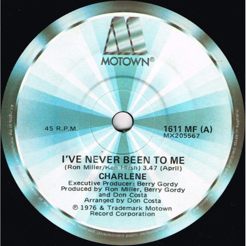 Charlene – I’ve Never Been To Me (7, Single) (Very Good Plus (VG+))
