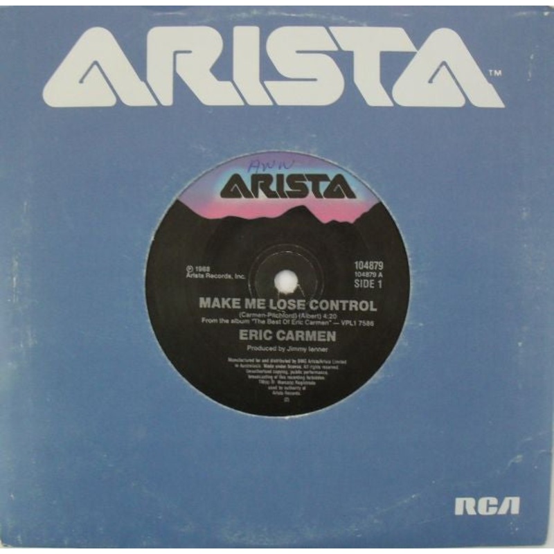 Eric Carmen – Make Me Lose Control (7, Single) (Very Good (VG))
