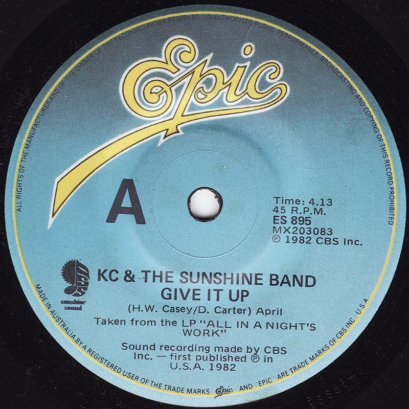 KC & The Sunshine Band – Give It Up (7, Single) (Very Good (VG))