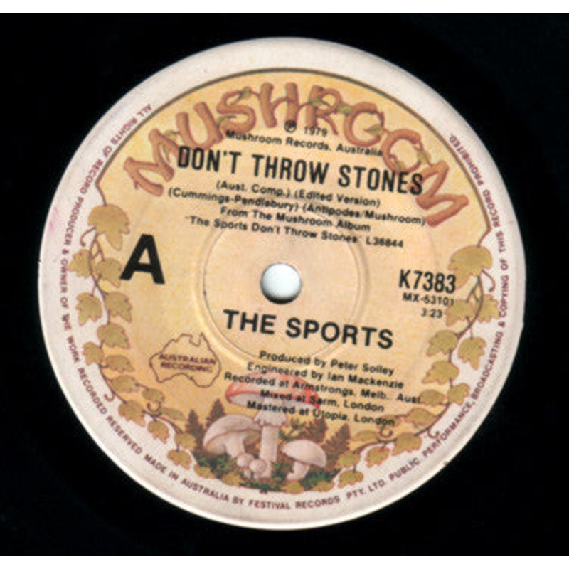 The Sports – Don’t Throw Stones (Edited Version) (7, Single) (Very Good (VG))