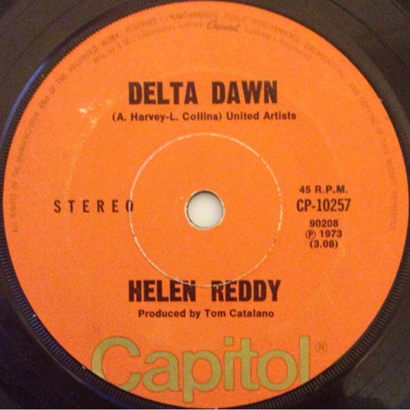 Helen Reddy – Delta Dawn (7, Single) (Good Plus (G+))