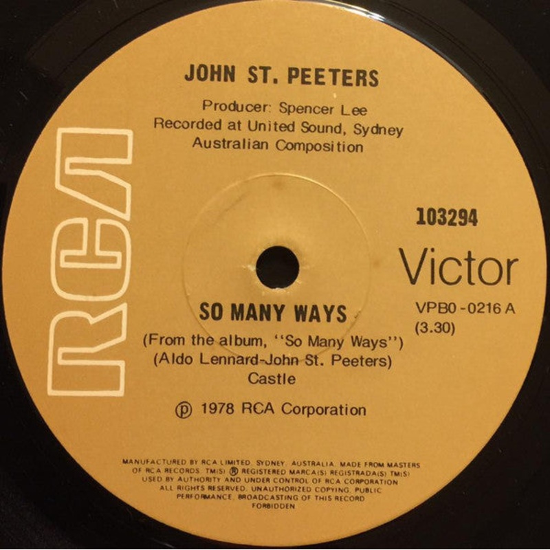 John St. Peeters – So Many Ways (7) (Very Good (VG))