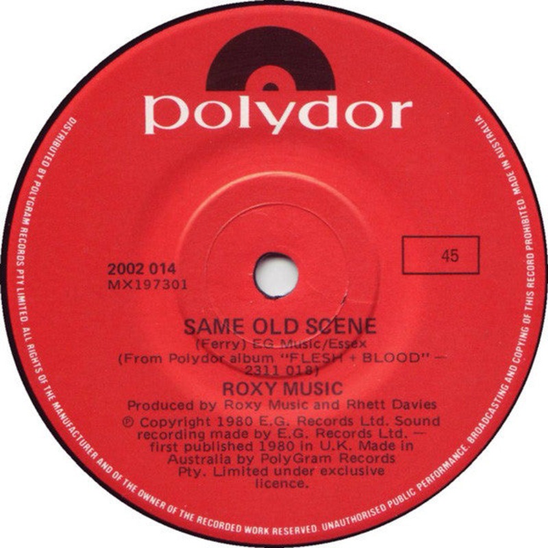 Roxy Music – Same Old Scene (7, Single) (Very Good (VG))