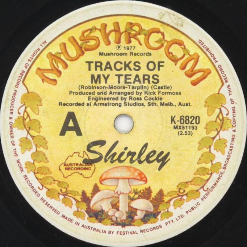 Shirley* – Tracks Of My Tears (7, Single) (Good Plus (G+))