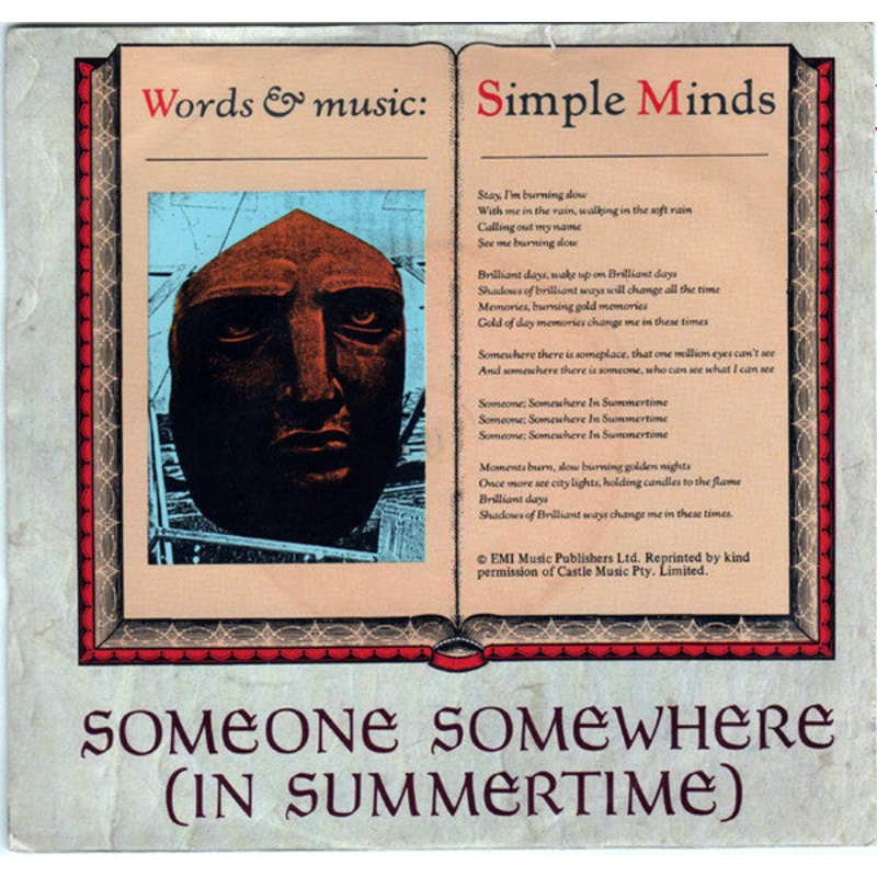 Simple Minds – Someone Somewhere (In Summertime) (7) (Very Good (VG))