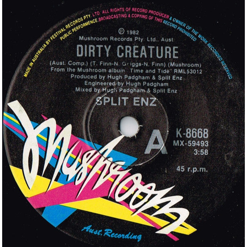 Split Enz – Dirty Creature (7, Single, Pap) (Very Good (VG))