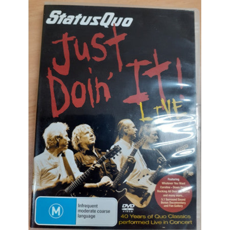 Status Quo – Just Doin’ It Live (DVD) (Very Good Plus (VG+))