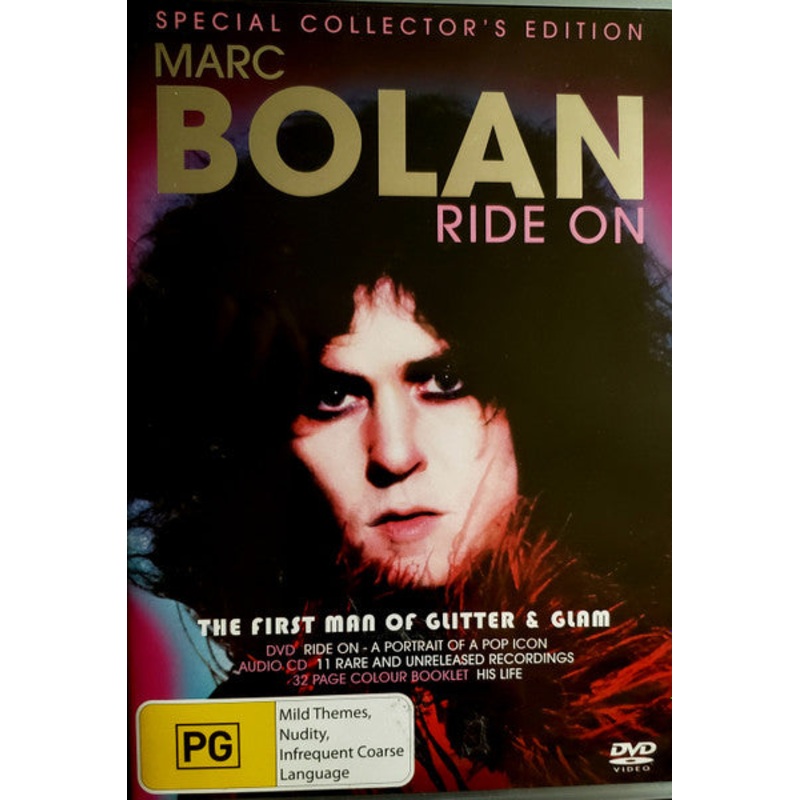 Marc Bolan – Ride On (DVD-V, PAL, Reg + CD, Album) (Mint (M))