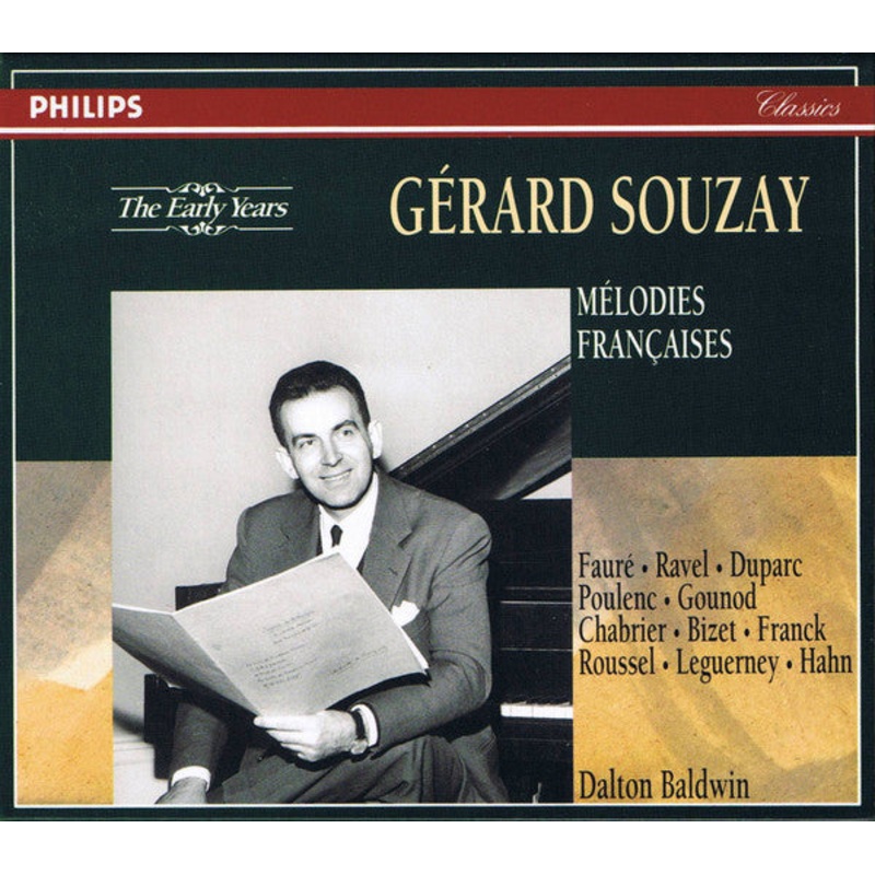 Grard Souzay – Dalton Baldwin, Faur*, Ravel*, Duparc*, Poulenc*, Gounod*, Chabrier*, Bizet*, Franck*, Roussel*, Leguerney*, Hahn* – Mlodies Franaises (4xCD, Comp, RE, RM, Sli) (Mint (M))