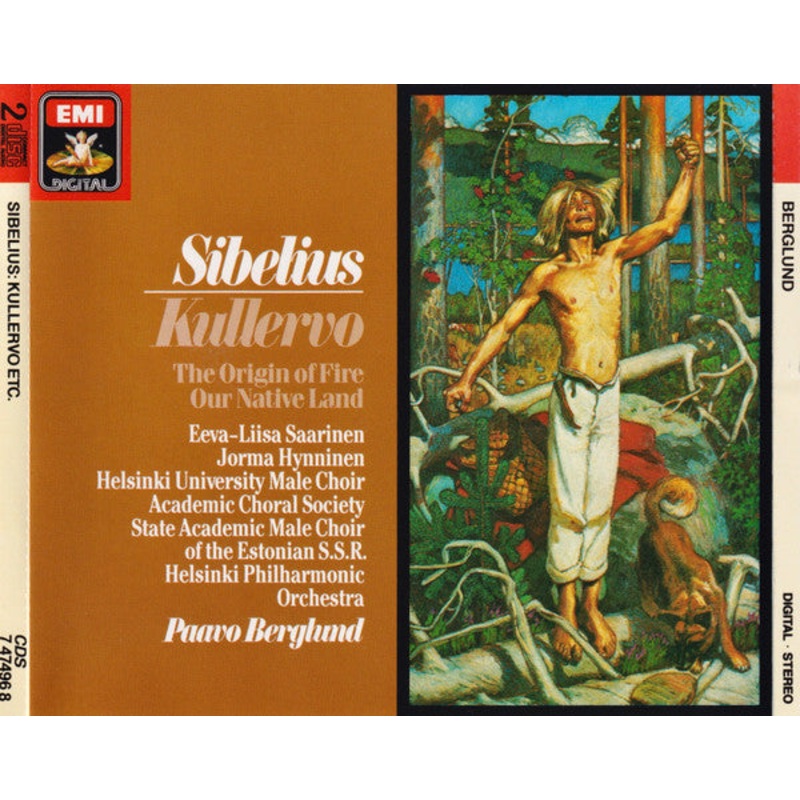 Jean Sibelius – Kullervo – The Origin Of Fire – Our Native Land (2xCD, Album) (Very Good Plus (VG+))