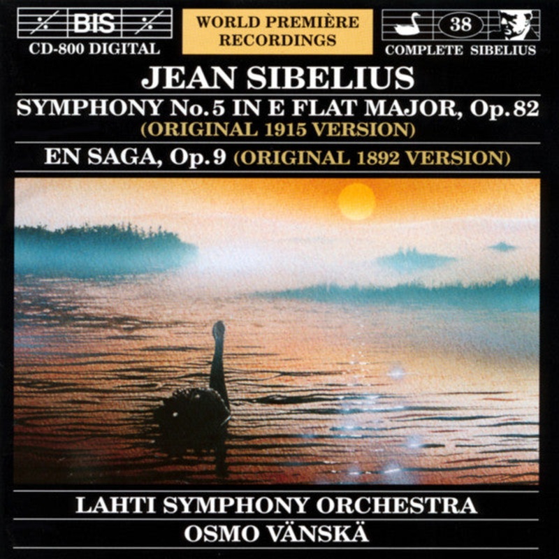 Jean Sibelius / Lahti Symphony Orchestra, Osmo Vnsk – Symphony No. 5 In E Flat Major, Op. 82 / En Saga, Op. 9 (CD, Album) (Very Good Plus (VG+))