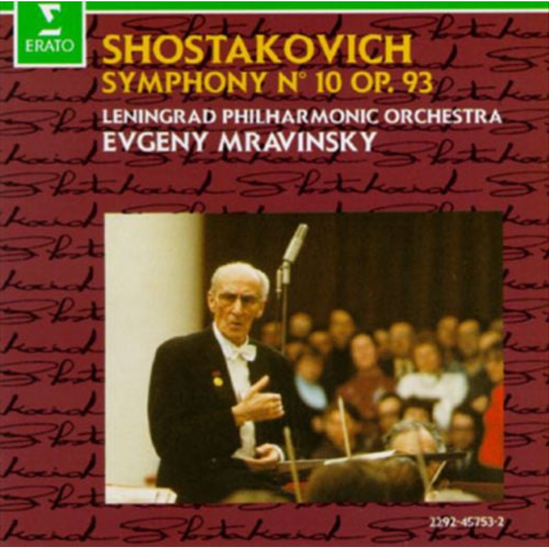 Shostakovich*, Leningrad Philharmonic Orchestra, Evgeny Mravinsky – Symphony No. 10 Op. 93 (CD, Album, RM) (Very Good Plus (VG+))