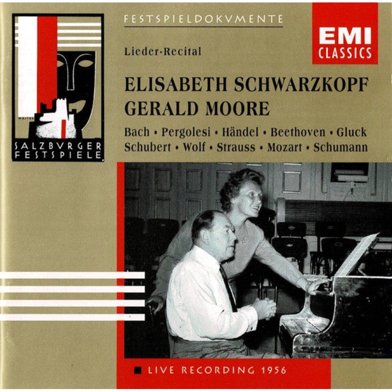 Elisabeth Schwarzkopf, Gerald Moore – Lieder-Recital Salzburg 1956 (CD, Album) (Very Good Plus (VG+))