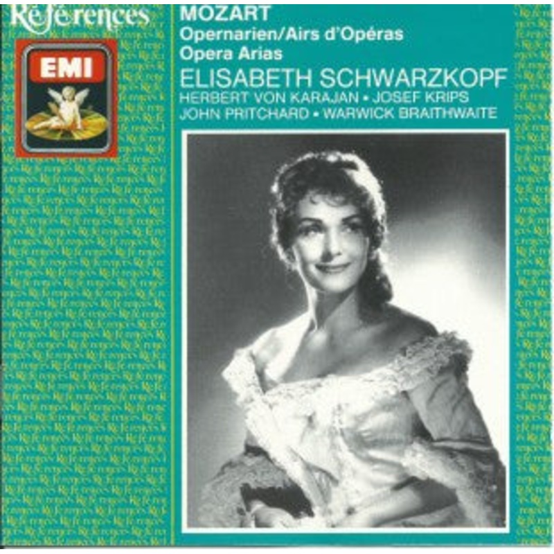 Mozart*  Elisabeth Schwarzkopf / Herbert von Karajan  Josef Krips  John Pritchard  Warwick Braithwaite – Opernarien / Airs D’Opra / Opera Arias (CD, Comp, Mono, RM) (Very Good Plus (VG+))