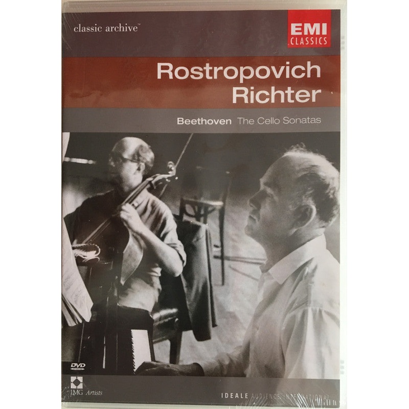 Rostropovich*, Richter*, Beethoven* – The Cello Sonatas (DVD-V, Comp, Mono, Copy Prot., PAL) (Very Good Plus (VG+))