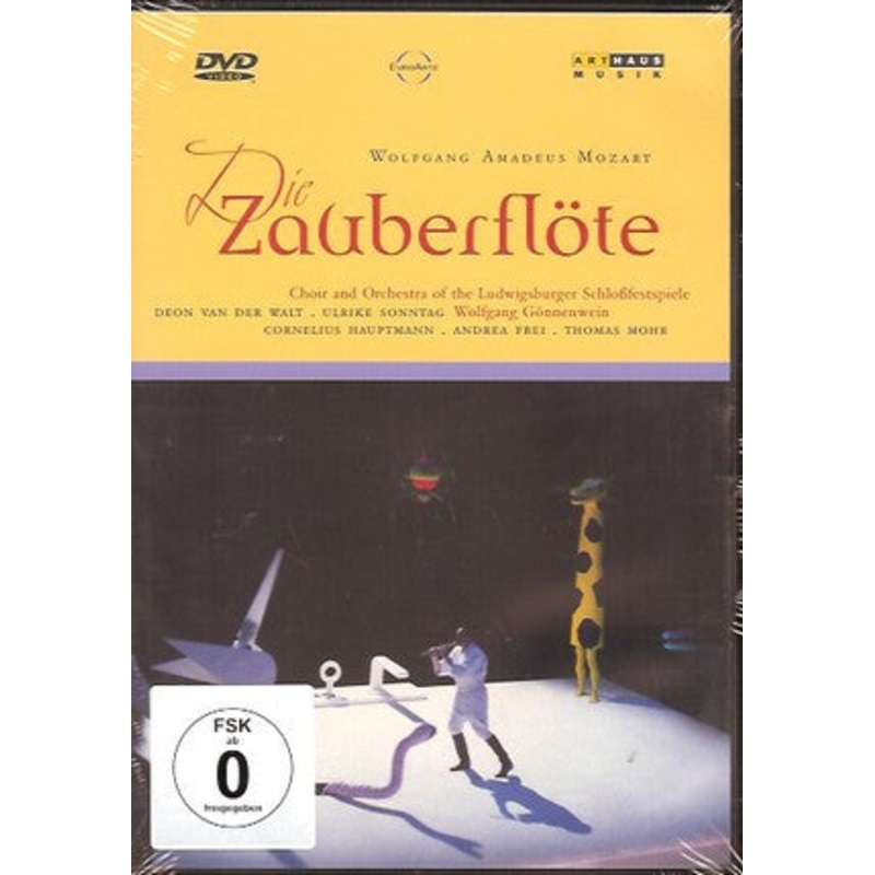 Wolfgang Amadeus Mozart, Chor Der Ludwigsburger Festspiele And Orchester Der Ludwigsburger Schlossfestspiele, Deon van der Walt, Ulrike Sonntag, Wolfgang Gnnenwein, Cornelius Hauptmann, Andrea Frei, Thomas Mohr  – Die Zauberflte (DVD-V) (Mint (M))