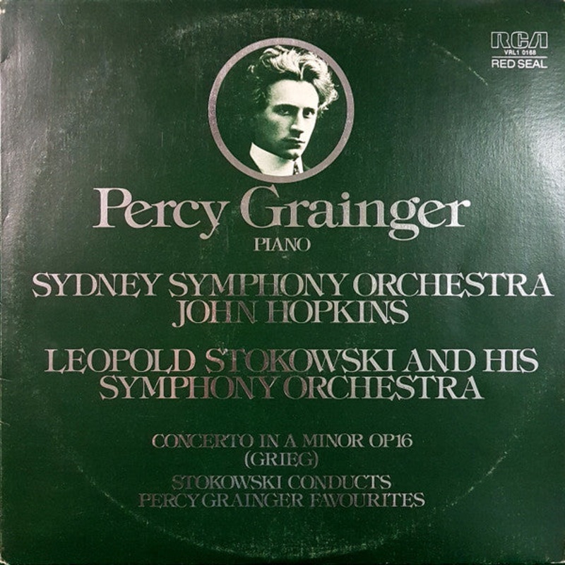Edvard Grieg, Percy Grainger, Sydney Symphony Orchestra, John Hopkins , Leopold Stokowski And His Symphony Orchestra – Concerto In A Minor, Op. 16 / Stokowski Conducts Percy Grainger Favourites (LP, Comp) (Very Good (VG))