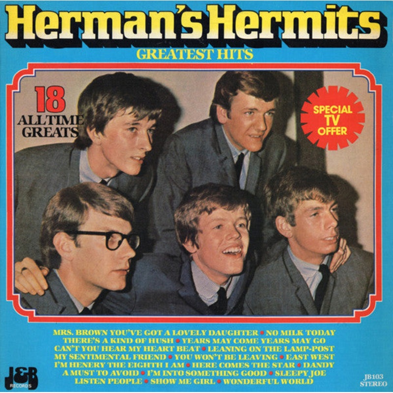 Herman’s Hermits – Greatest Hits (LP, Comp) (Very Good Plus (VG+))