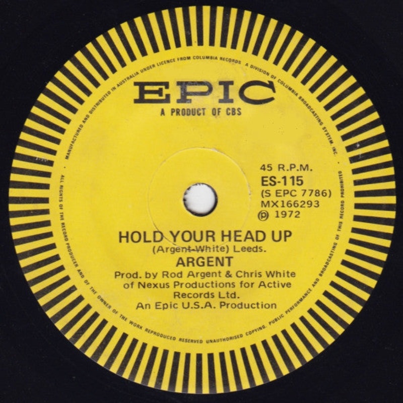 Argent – Hold Your Head Up (7, Single) (Very Good (VG))