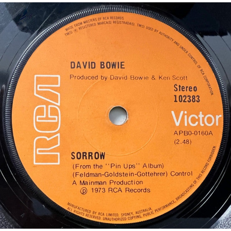 David Bowie – Sorrow (7, Single) (Very Good Plus (VG+))