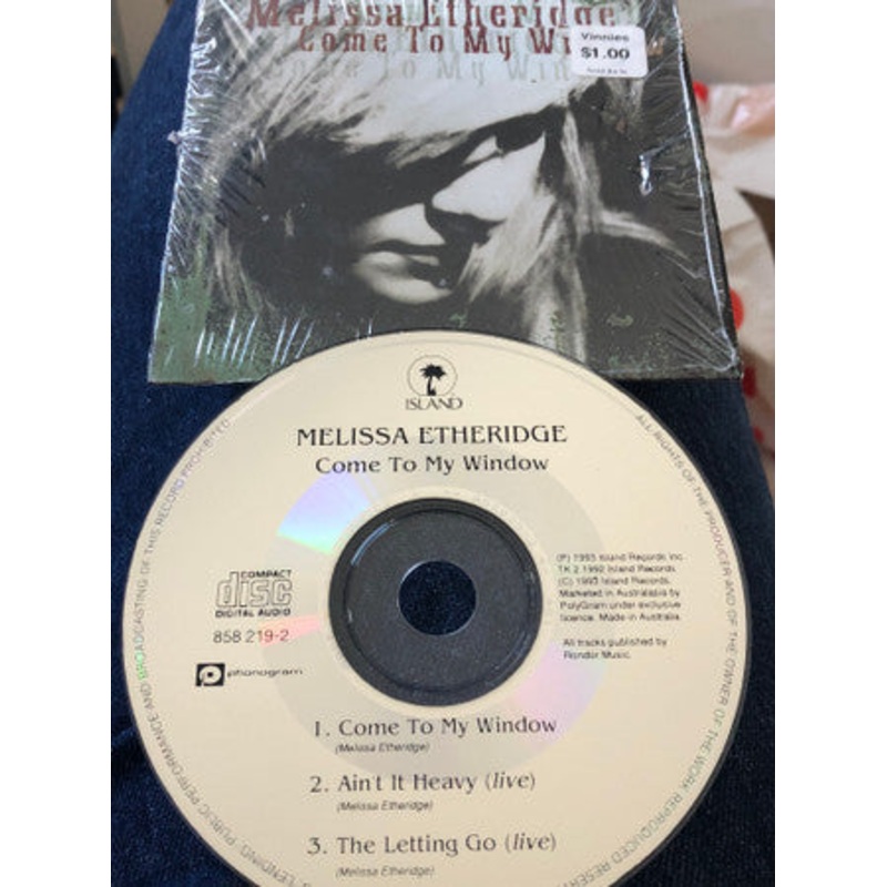 Melissa Etheridge – Come To My Window (CD, Single) (Very Good Plus (VG+))