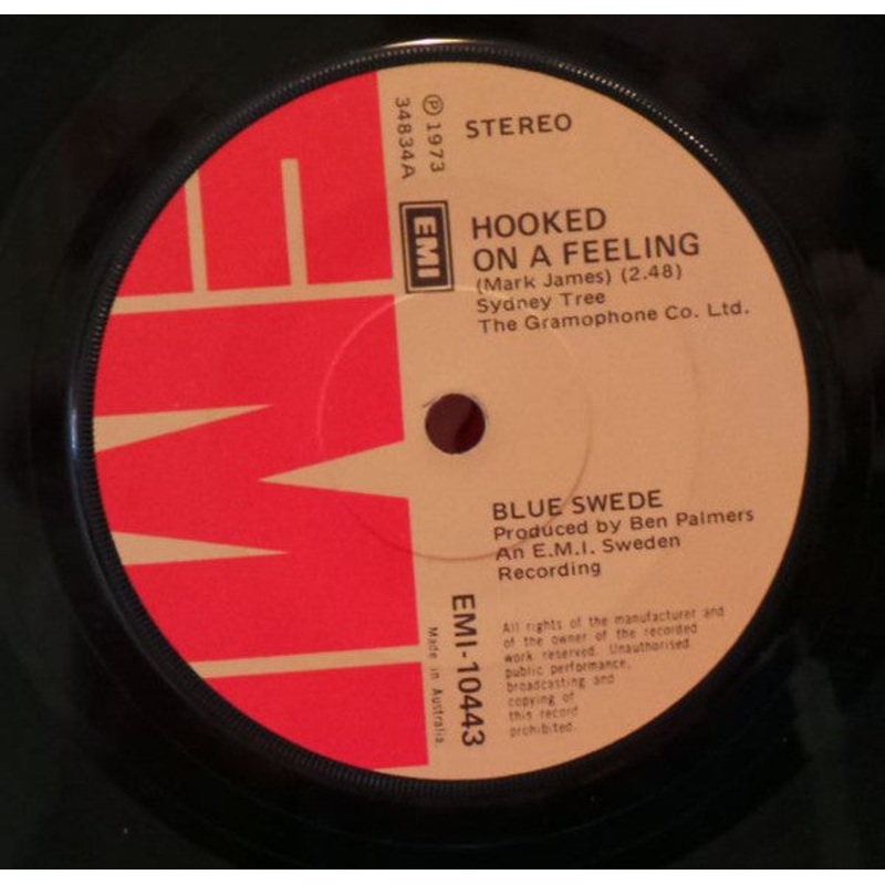 Blue Swede – Hooked On A Feeling (7, Single) (Very Good Plus (VG+))