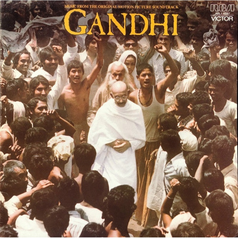Ravi Shankar, George Fenton – Gandhi – Music From The Original Motion Picture Soundtrack (LP, Album, Gat) (Very Good Plus (VG+))