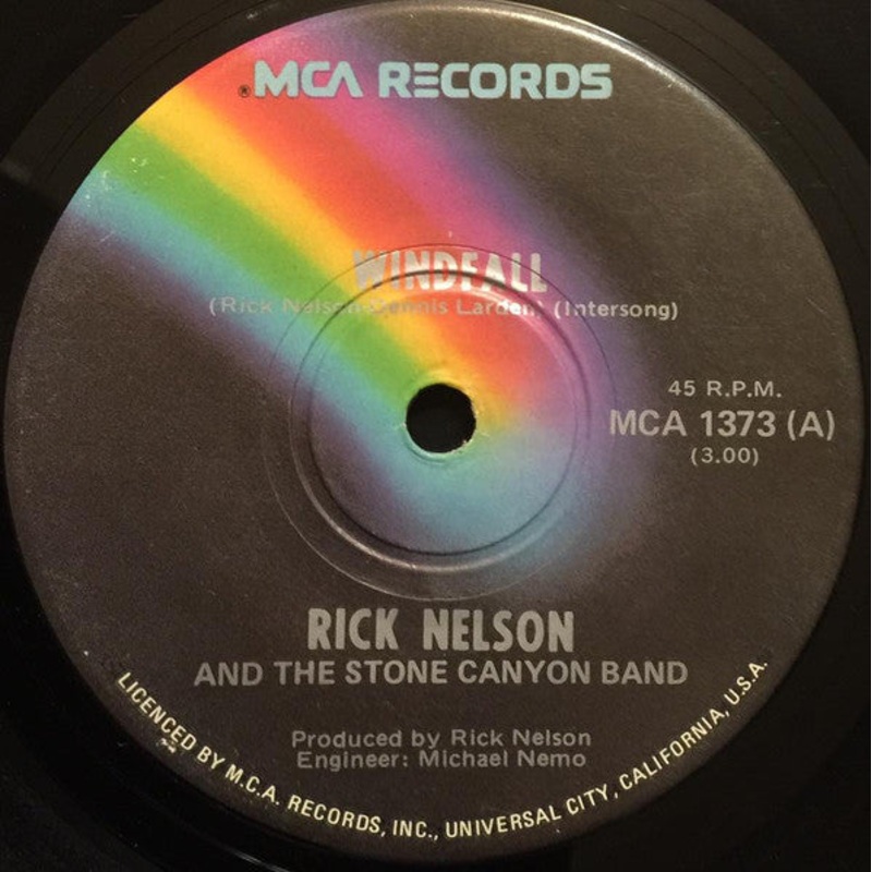 Rick Nelson & The Stone Canyon Band – Windfall / Legacy (7, Single) (Very Good Plus (VG+))