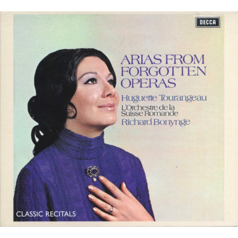 Huguette Tourangeau, L’Orchestre De La Suisse Romande, Richard Bonynge – Arias From Forgotten Operas (CD, RE) (Very Good Plus (VG+))
