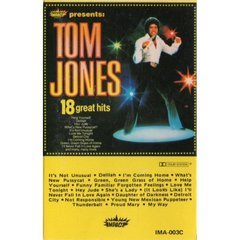 Tom Jones – 18 Great Hits (Cass, Comp) (Very Good Plus (VG+))