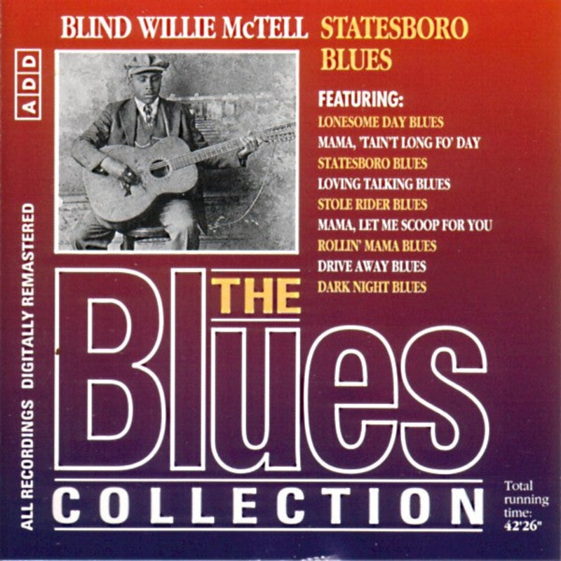 Blind Willie McTell – Statesboro Blues (CD, Comp, RM) (Very Good Plus (VG+))