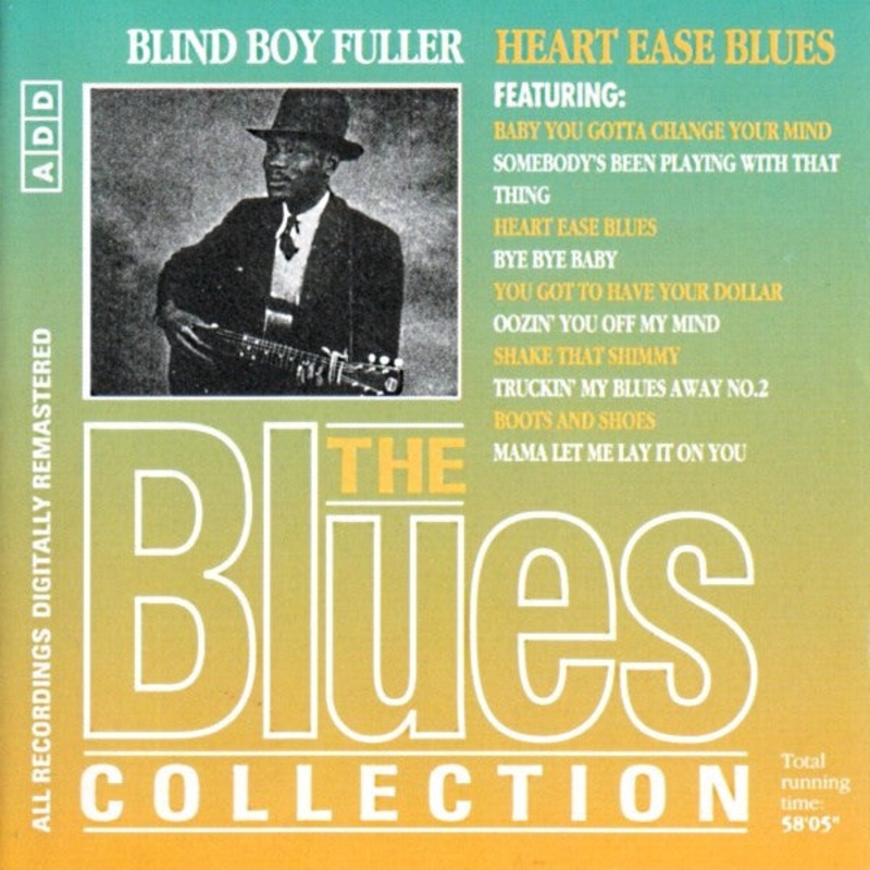 Blind Boy Fuller – Heart Ease Blues (CD, Comp, RM) (Very Good Plus (VG+))