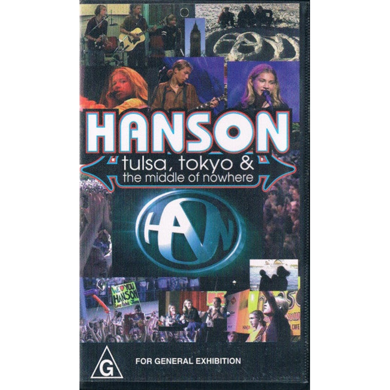 Hanson – Tulsa, Tokyo & The Middle Of Nowhere (VHS, PAL, Dol) (Very Good Plus (VG+))
