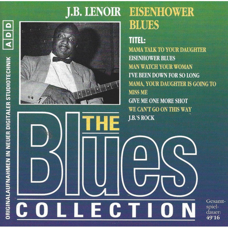 J.B. Lenoir – Eisenhower Blues (CD, Comp, RM) (Very Good Plus (VG+))