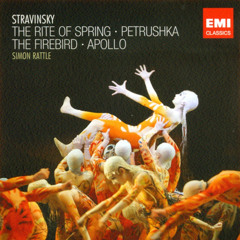Igor Stravinsky – Sir Simon Rattle, City Of Birmingham Symphony Orchestra – The Rite Of Spring  Petrushka  The Firebird  Apollo (2xCD, Comp) (Very Good Plus (VG+))