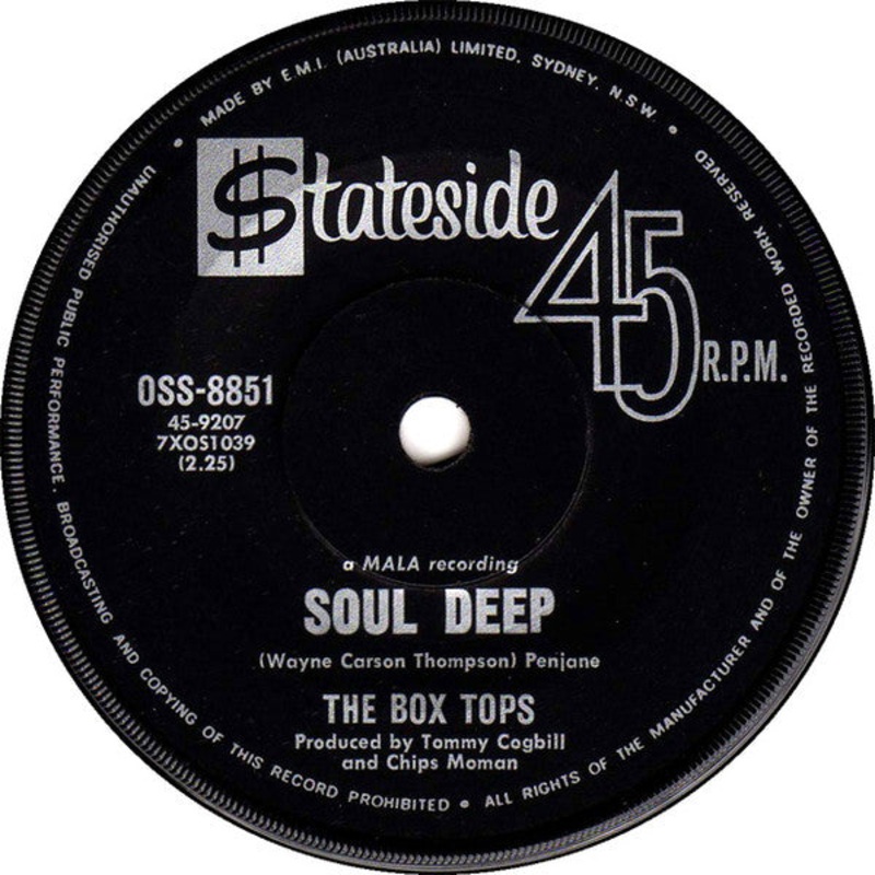 Box Tops – Soul Deep / (The) Happy Song (7, Single) (Very Good Plus (VG+))