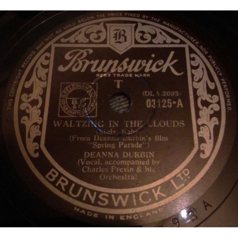 Deanna Durbin – Waltzing In The Clouds / When April Sings (Shellac, 10) (Very Good Plus (VG+))