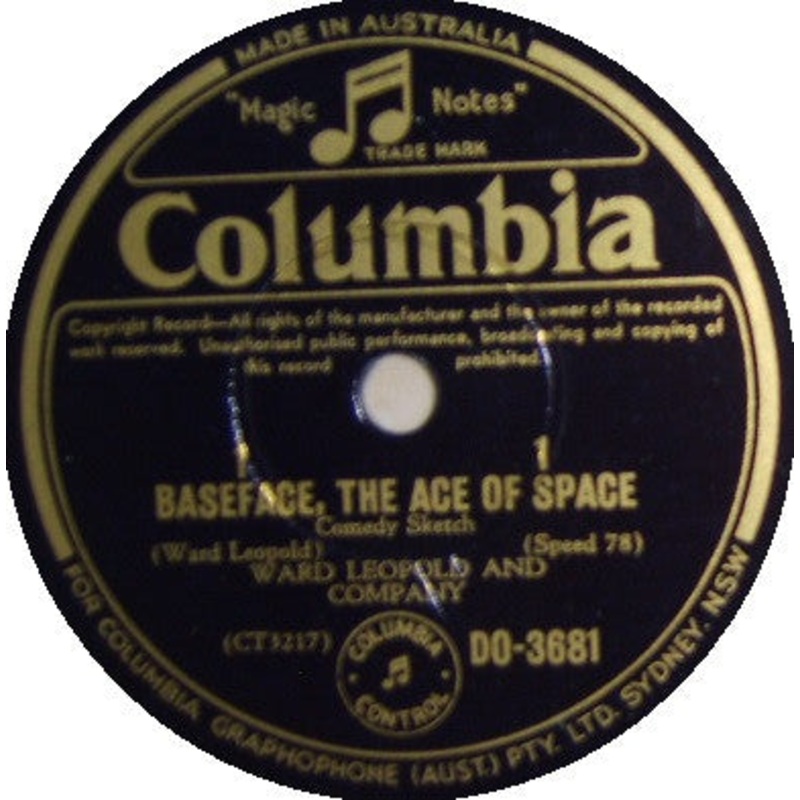 Ward Leopold – Baseface, The Ace Of Space (Shellac, 10) (Very Good (VG))