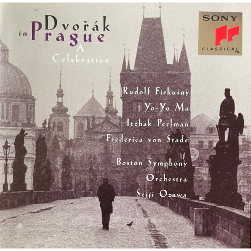 Dvok*, Rudolf Firkun, Yo-Yo Ma, Itzhak Perlman, Frederica von Stade, Boston Symphony Orchestra, Seiji Ozawa – Dvok In Prague (A Celebration) (CD, Album) (Very Good Plus (VG+))