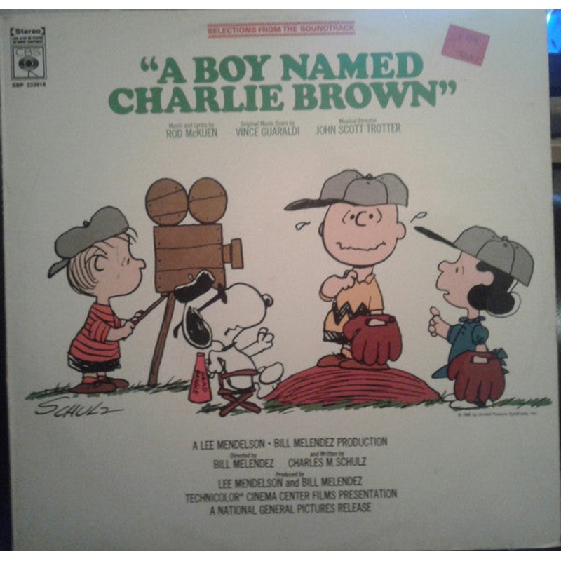 Rod McKuen, Vince Guaraldi, John Scott Trotter – Selections From The Soundtrack A Boy Named Charlie Brown (LP, Album) (Very Good Plus (VG+))