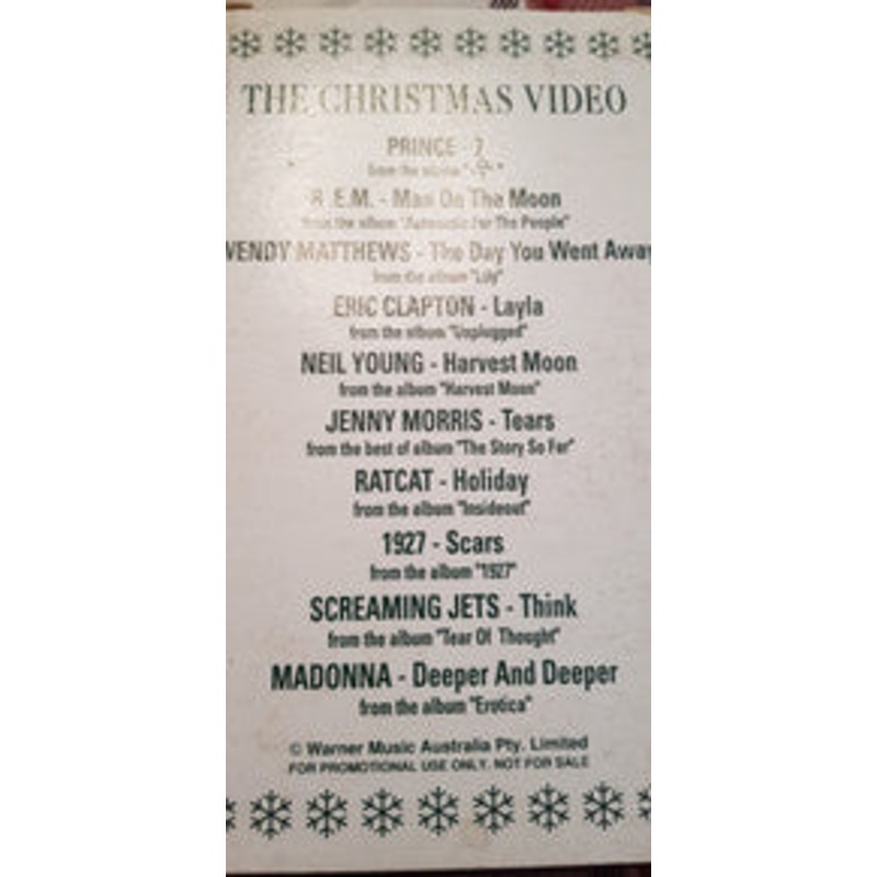 Various – The Christmas Video (VHS, Promo) (Very Good Plus (VG+))