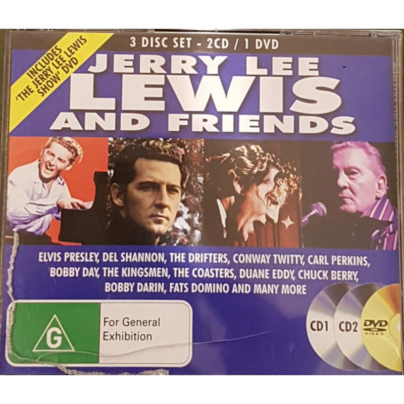 Various – Jerry Lee Lewis And Friends (2xCD, Comp, Fat + DVD-V) (Mint (M))