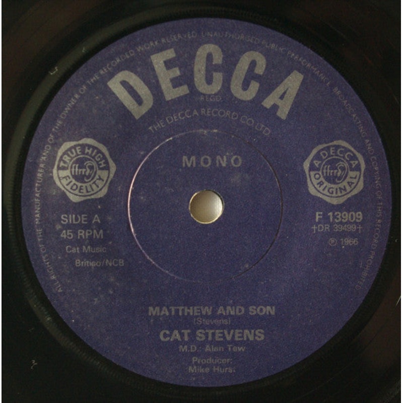 Cat Stevens – Matthew And Son (7, Mono, RE, Dam) (Very Good Plus (VG+))