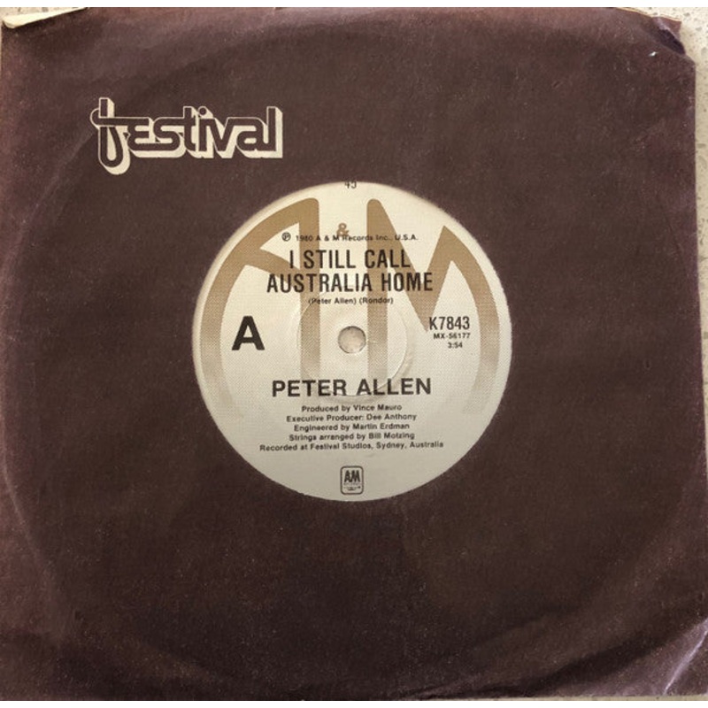 Peter Allen – I Still Call Australia Home (7, Single) (Very Good Plus (VG+))