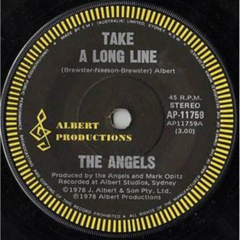 The Angels – Take A Long Line (7, Single) (Very Good Plus (VG+))