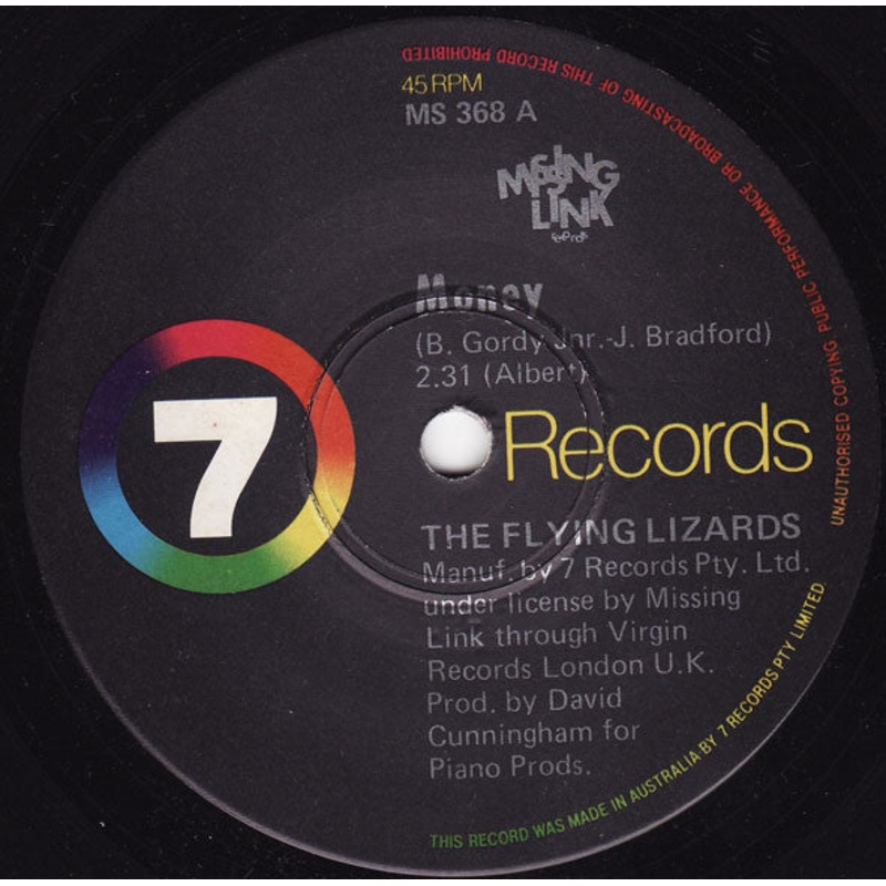 The Flying Lizards – Money (7, Single) (Very Good (VG))